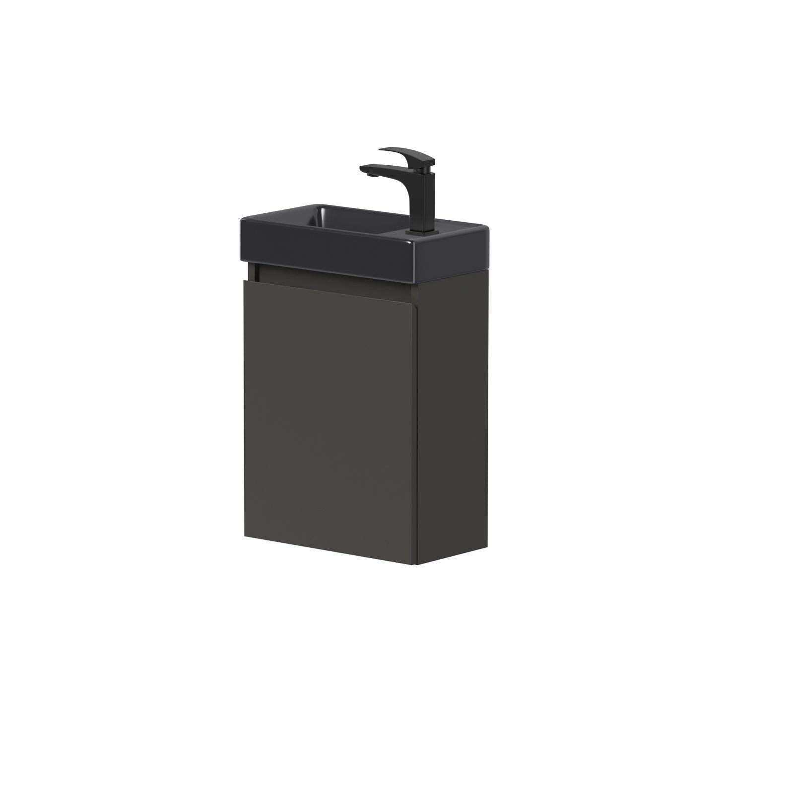 welltime Waschtisch Mini, Badmöbel, Waschtischunterschrank inkl. Waschbecken, Breite 40cm, mit Soft-Close-Funktion, FSC®-zertifiziert