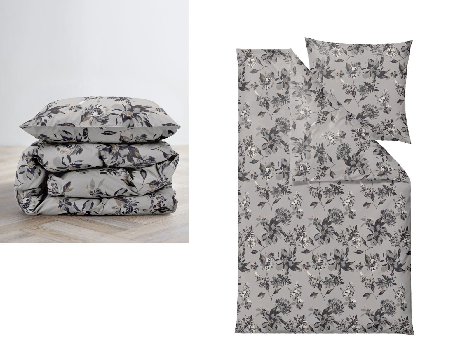 Södahl Bettwäsche SÖDAHL Bettwäsche 135x200 HISTORY BLOOM, Bio-Baumwolle, 2 teilig, 135x200cm, skandinavisches Design History Bloom, Bio-Baumwolle