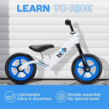 Bixe Laufrad Bixe 12 Zoll Kinder Laufrad ab 2 Jahre blau - Aluminium Fahrrad ohne