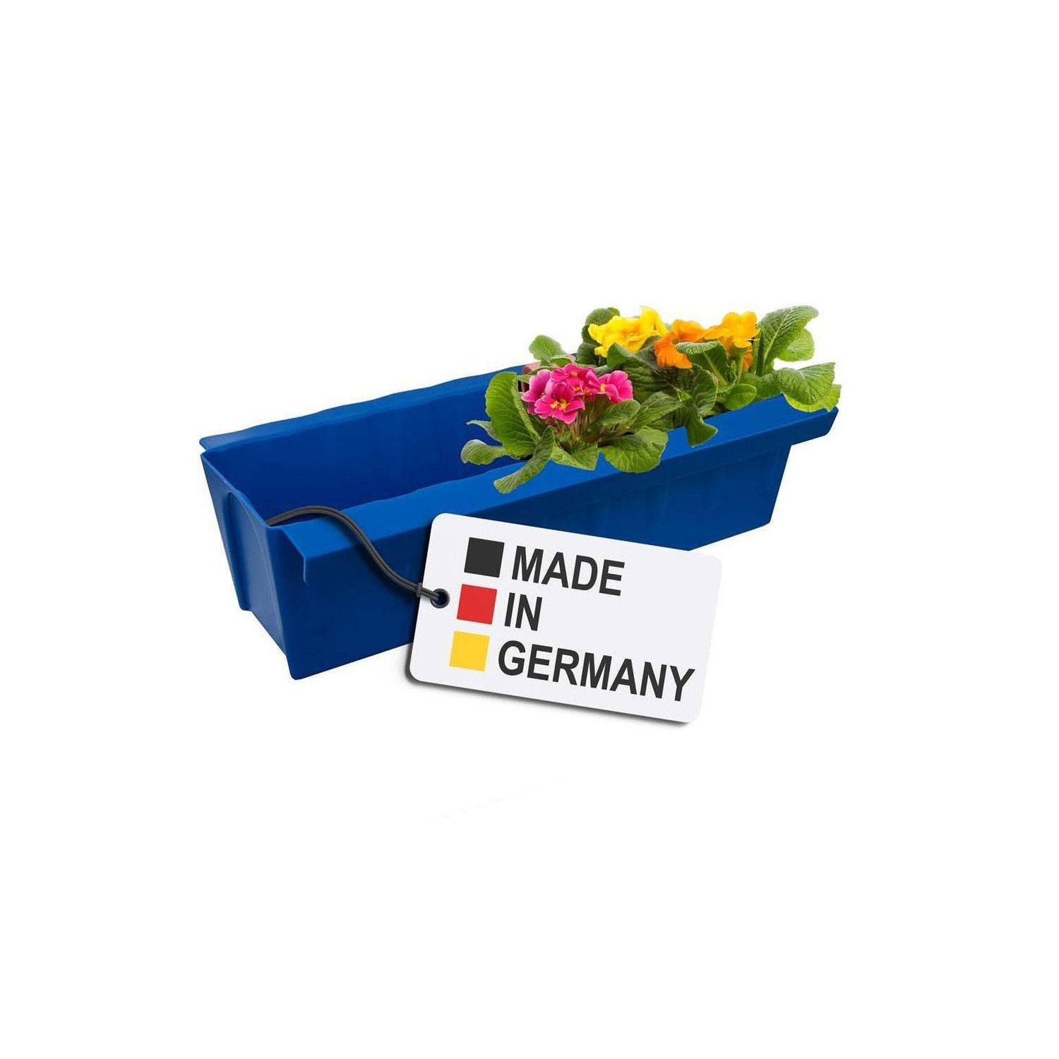 BURI Blumenkasten Paletten Blumenkasten Blau Pflanzkasten zum An- & Einhängen Blumentopf