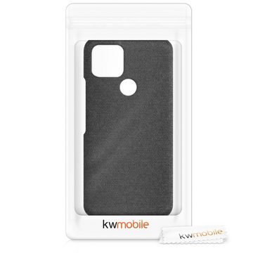 kwmobile Handyhülle Hülle für Google Pixel 5 - Stoff Cover Case im Design, Hülle für Google Pixel 5 - Stoff Cover Case im Design