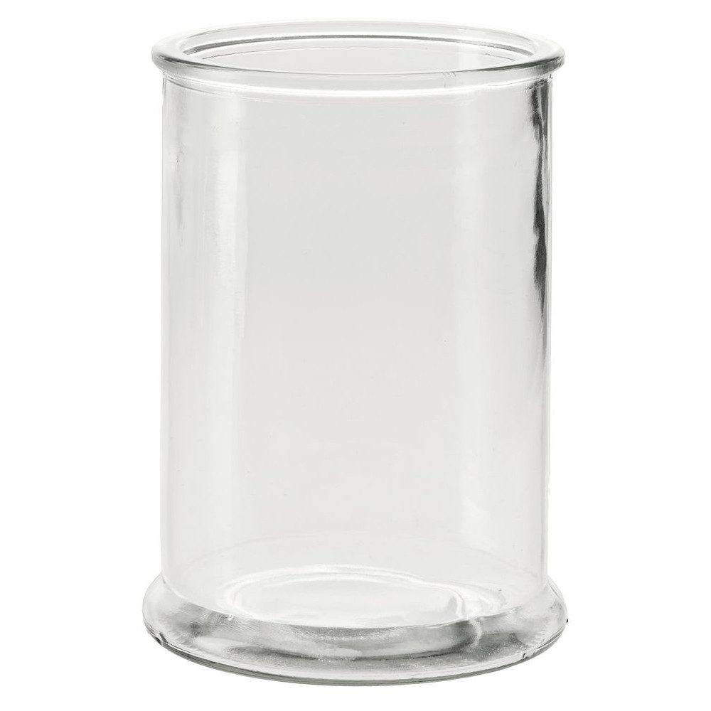 matches21 HOME & HOBBY Dekovase Glasvase Blumenvase verstärkter Rand Zylinderform Ø 9,5 cm (1 St)