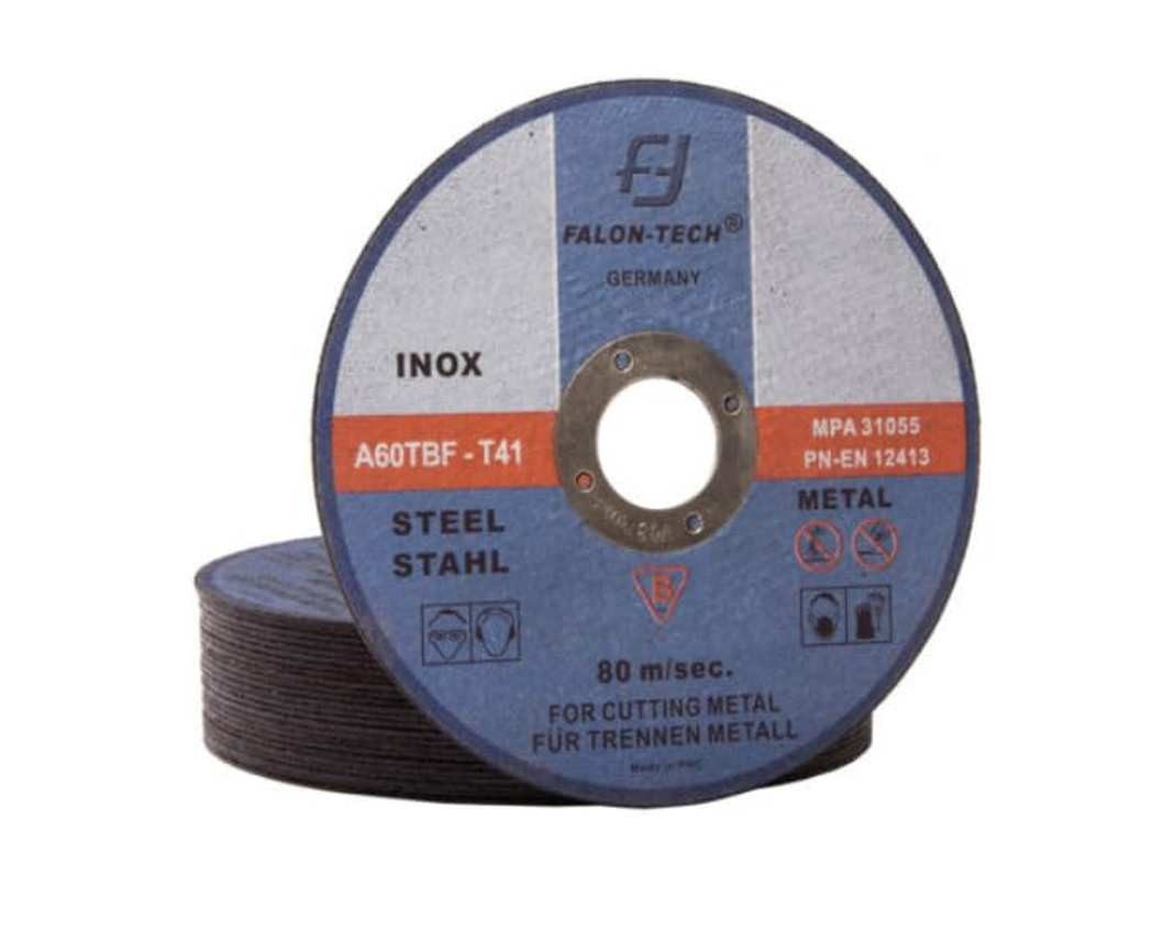 Falon-Tech Trennscheiben 10x Metalltrennscheiben Flexscheiben Stahl Edelstahl 230 mm x 2 mm, (10-tlg)
