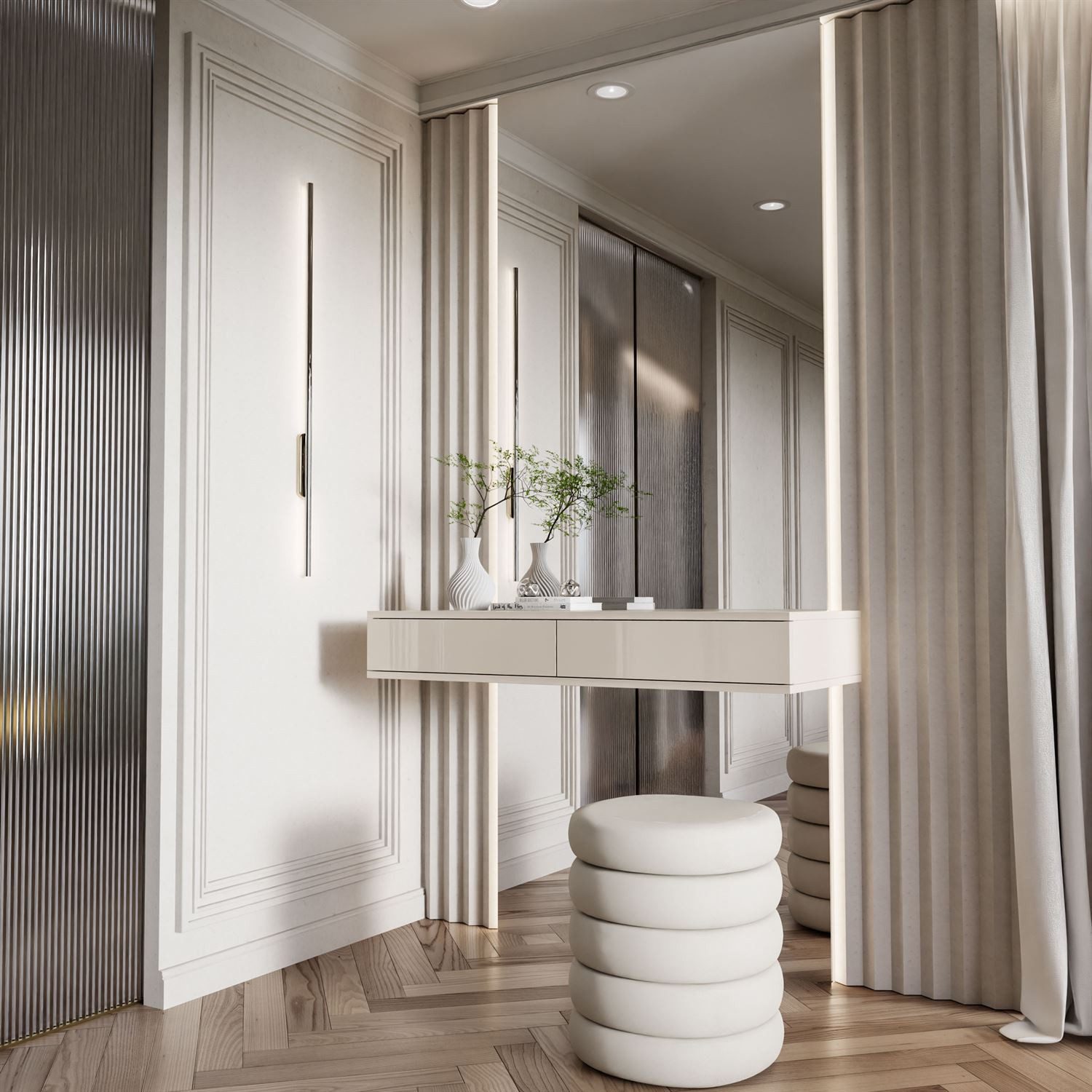 Lookway Konsolentisch BLANCO GLAMOUR in Kaschmir – Elegante Wandkonsole für günstig online kaufen