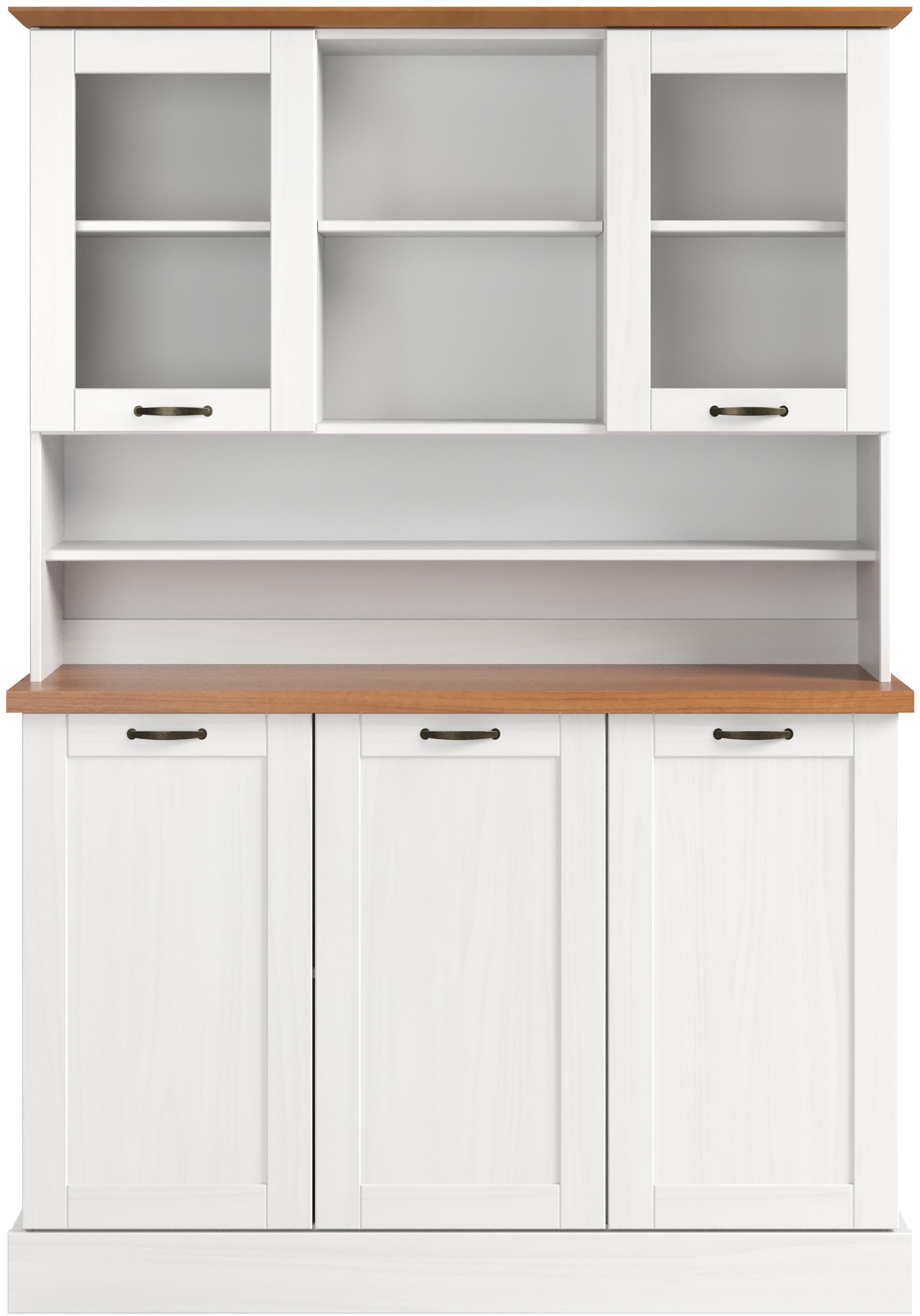 Home affaire Küchenbuffet Teramo Breite/Höhe 126/181 cm, mit Metallgriffen – Bild 4 von 5