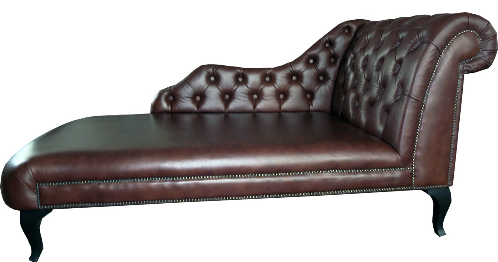 JVmoebel Chaiselongue Chaise Lounge Chesterfield Polster Liegen Relax 100% Leder Sofort, Made in Europa