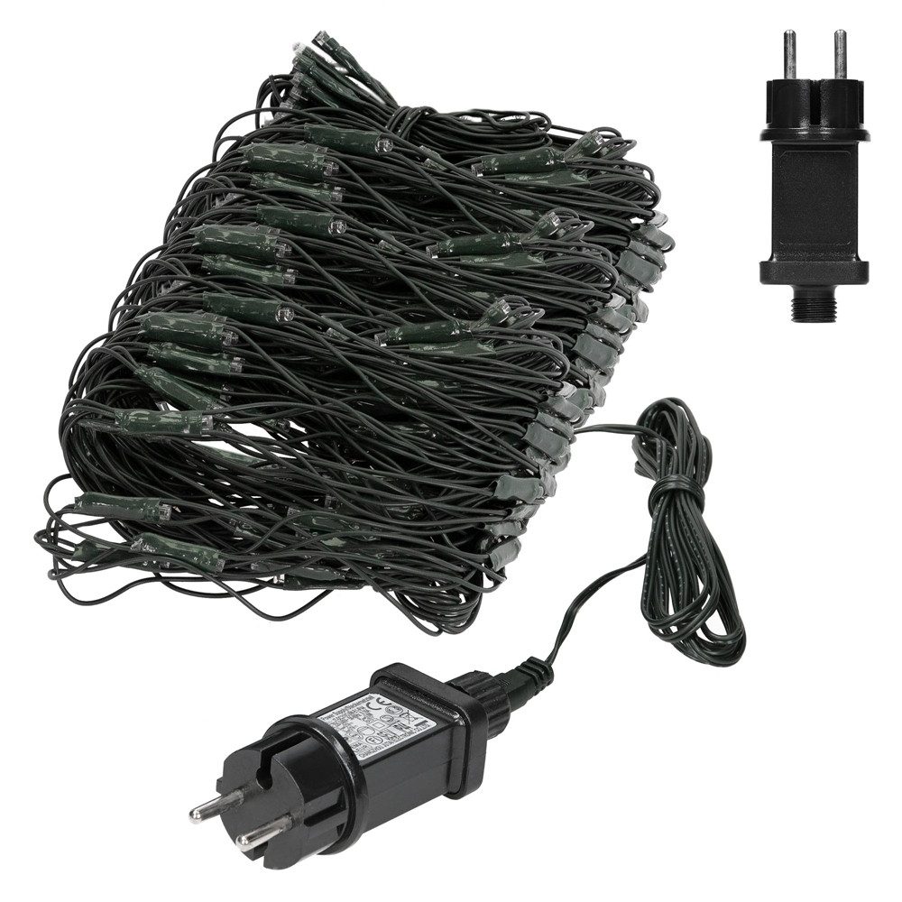 ECD Germany LED-Lichternetz Lichtervorhang Lichterkette Weihnachtsbeleuchtu günstig online kaufen
