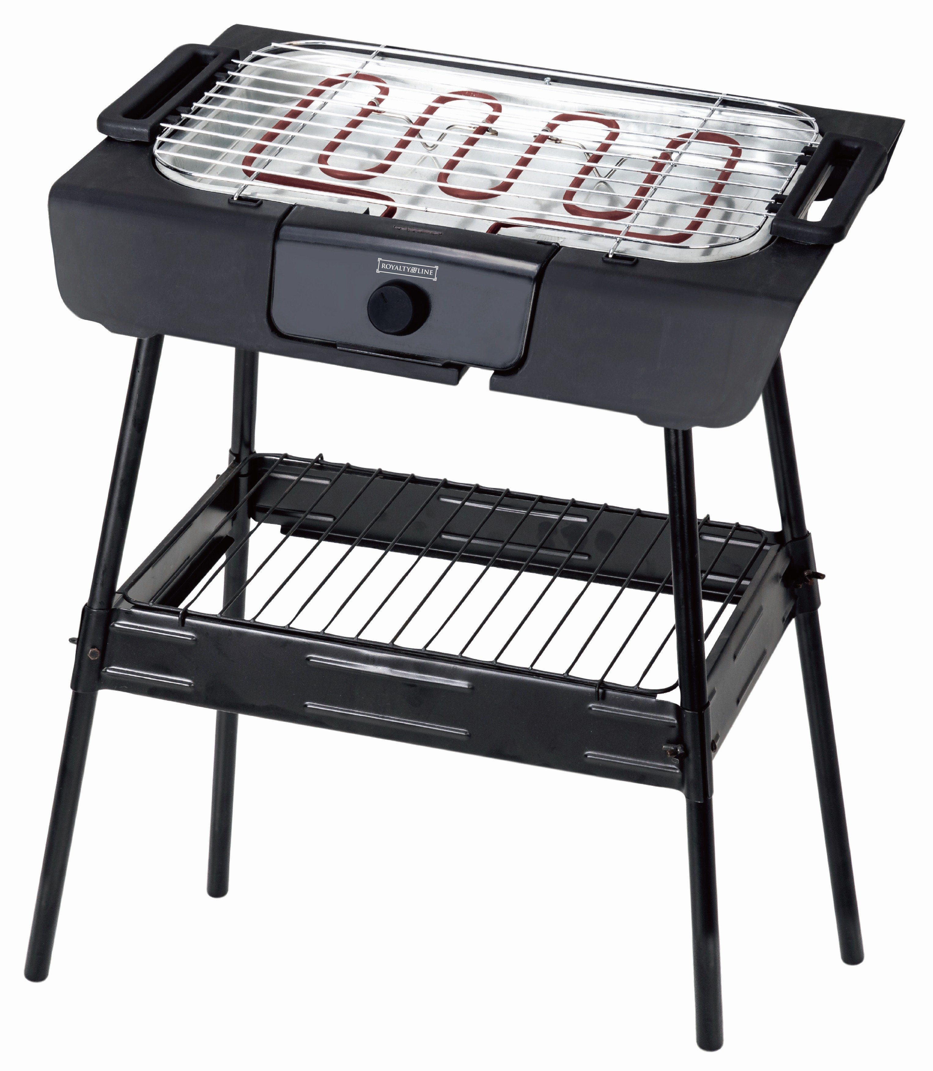 Royalty Line Standgrill Elektrischer BBQ Standgrill Tischgrill Garten Balkon Grill ROYALTY, 2000 W