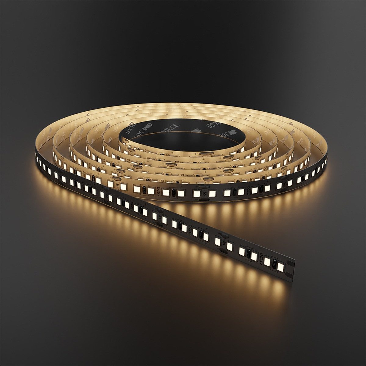Braytron LED Stripe Streifen 10 Meter Rolle 24V –Extrem Hell 20W/m –240 LED/m 260 Lumen/m, Sehr hell, Klebestreifen, Kürzbar, 24V