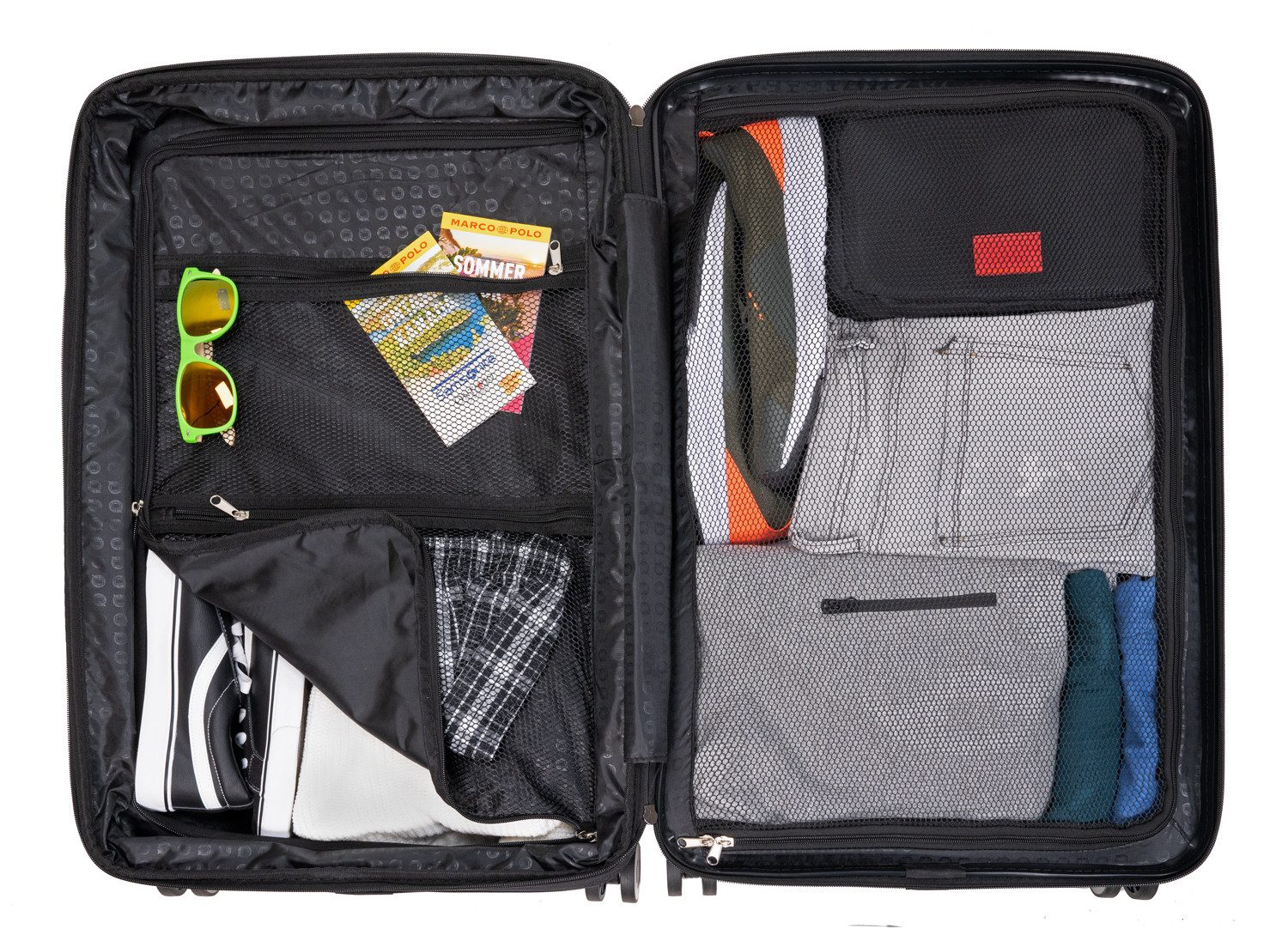 Hauptstadtkoffer Hartschalen-Trolley Mitte, 4 Rollen, Kofferset 3 Trolleys Hartschale TSA (S,M,L)