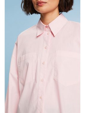 Esprit Langarmbluse Hemd aus Baumwollpopeline