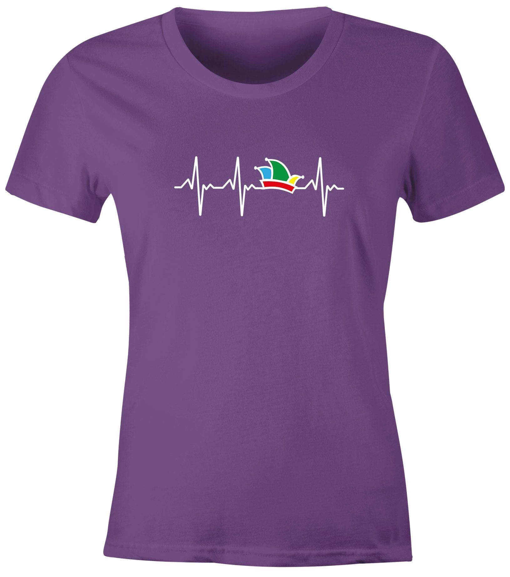 MoonWorks Print-Shirt Damen T-Shirt Fasching Karneval günstig online kaufen