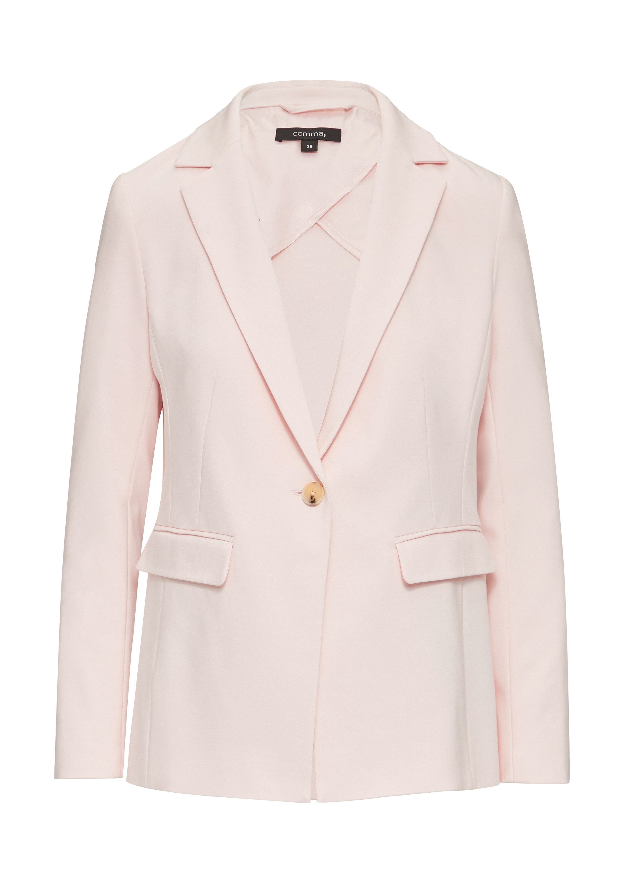 comma Jackenblazer Indoor-Blazer Antaillierter Blazer mit Pattentaschen