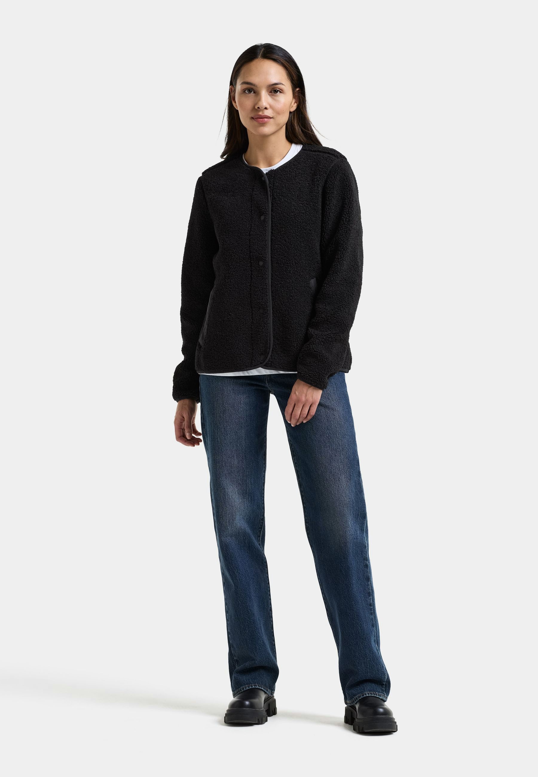 Didriksons Fleecejacke Damen Pile Teddy SELMA mit Taschen