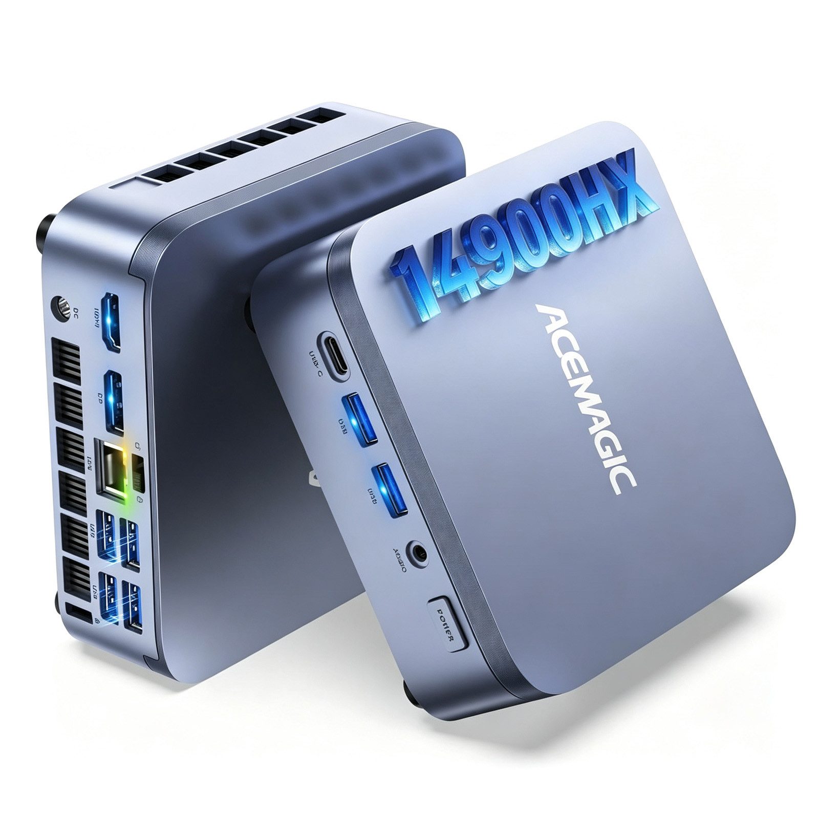 ACEMAGIC Intel Core i7/i9 Minipc, 32 GB RAM, 1TB M.2 SSD, Windows 11 Pro,Gaming Mini-PC (Intel Core i9-14900HX 14650HX/14900HX, Intel® Core™ i9-14900HX Processor, 32 GB RAM, 1024 GB SSD, ACE Kühlsystem, bis 5,8Ghz,24C/32T, WiFi 6 BT 5.2, Kompakt Gaming PC,Triple 4K Display)