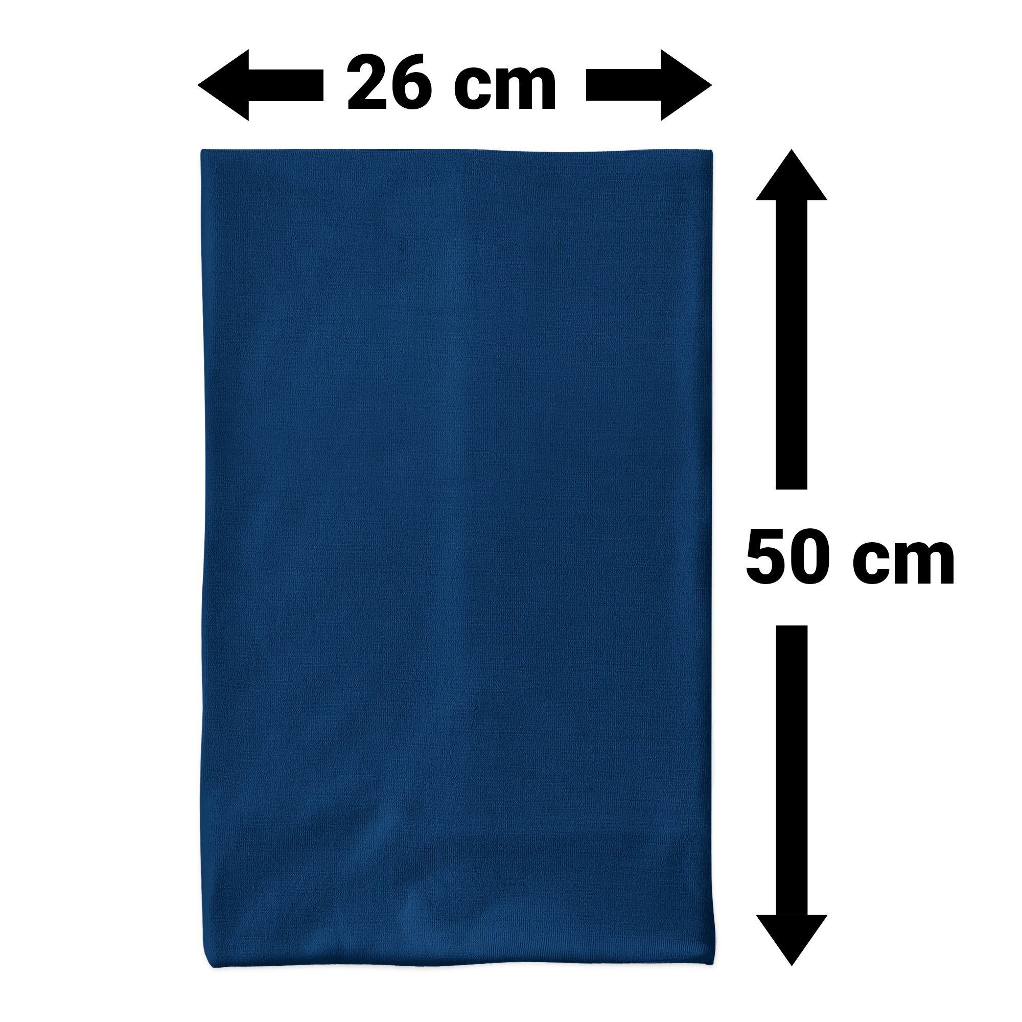 Maskworld Verkleidungsmaske Schlauchschal blau, Elastisches Halstuch für alle Gelegenheiten
