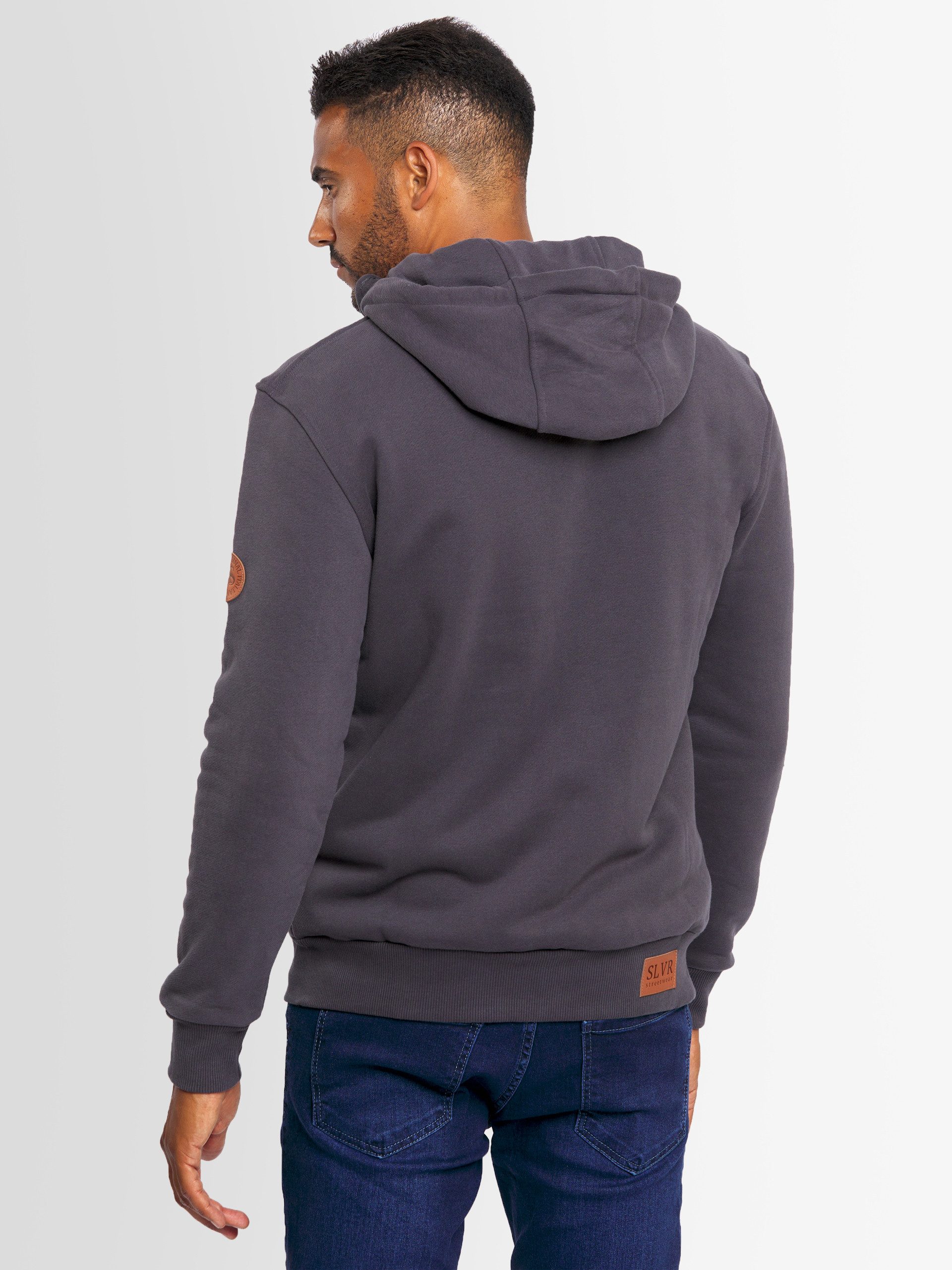 Alessandro Salvarini Sweatjacke ASGeenio mit hohem Kragen