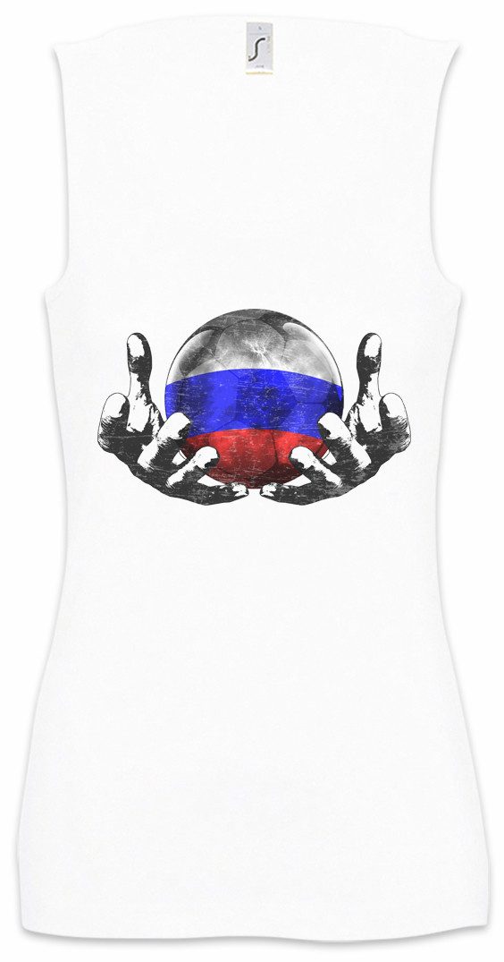 Urban Backwoods Tanktop Russia Football Magic Ball Ärmelloses Damen T-Shirt Russland Russisch Russian Fußball Russische Fussball
