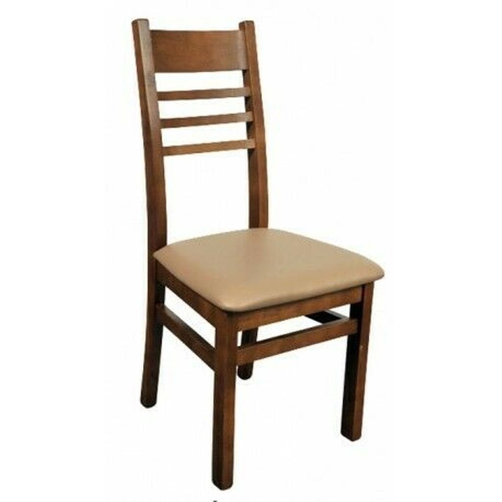 JVmoebel Esszimmerstuhl, Set 4x Sessel Stuhl Design Holz Leder Polster Stühle Gastro Esszimmer
