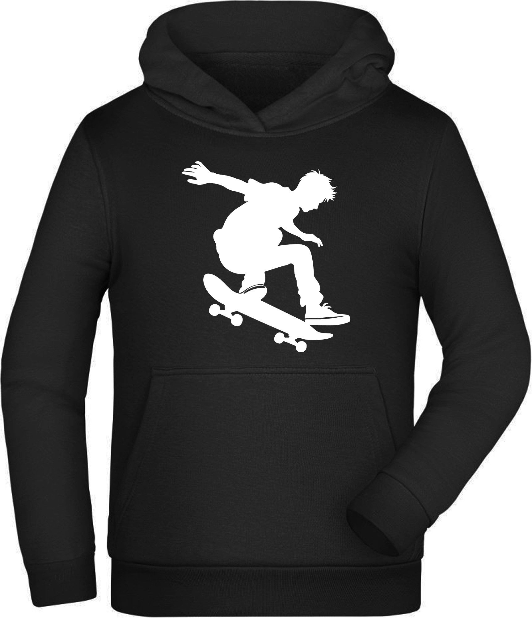 Hoodie Kinder Skater Kapuzen Pulli Silhouette