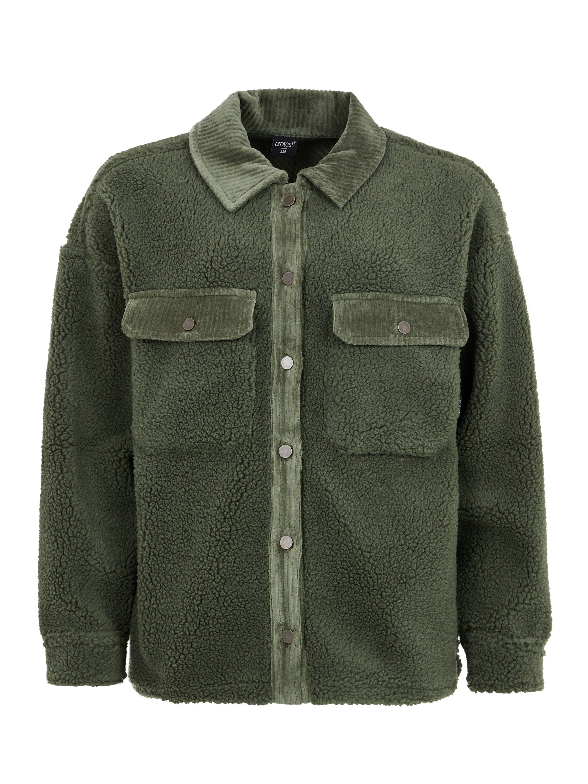 fullziptop PRTLATTEA Botanic Green Protest Sweatjacke