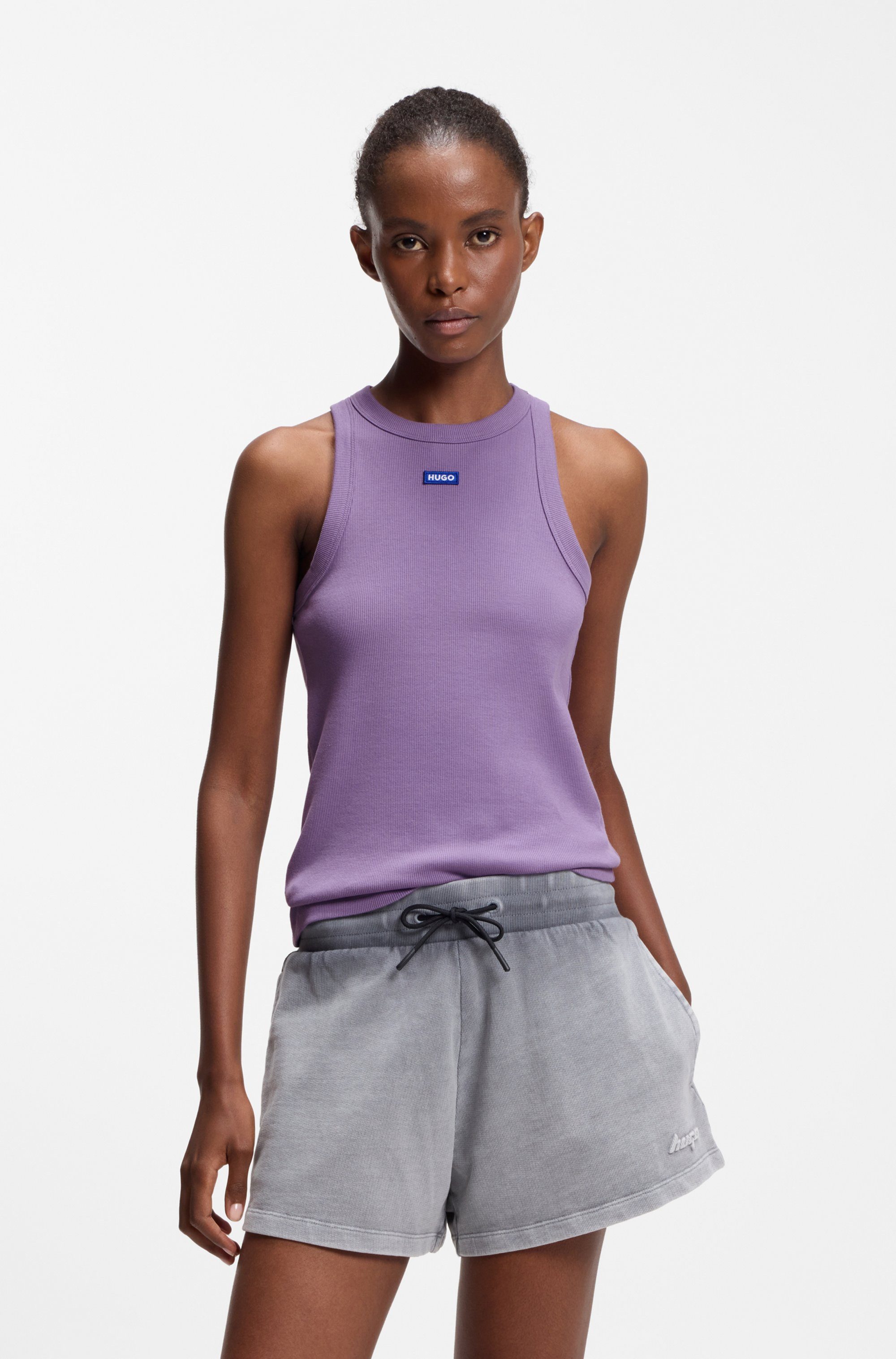 HUGO Blue Tanktop Easy Tank Stretch-Baumwolle, Slim Fit günstig online kaufen