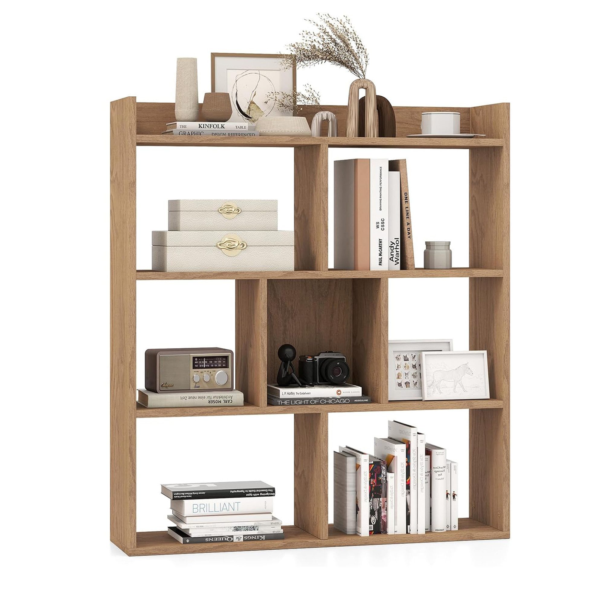 KOMFOTTEU Bücherregal, Würfelregal mit 7 Fächern günstig online kaufen
