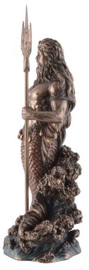 Vogler direct Gmbh Dekofigur Griechischer Gott Poseidon, Veronesedesign, bronziert/coloriert, Größe: L/B/H ca. 8x7x18cm