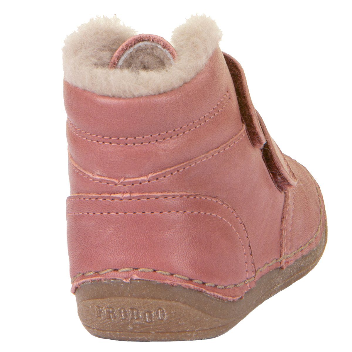 froddo® G2110130 Winterstiefelette Leder aus Pink mit Lammfell-Futter Dark