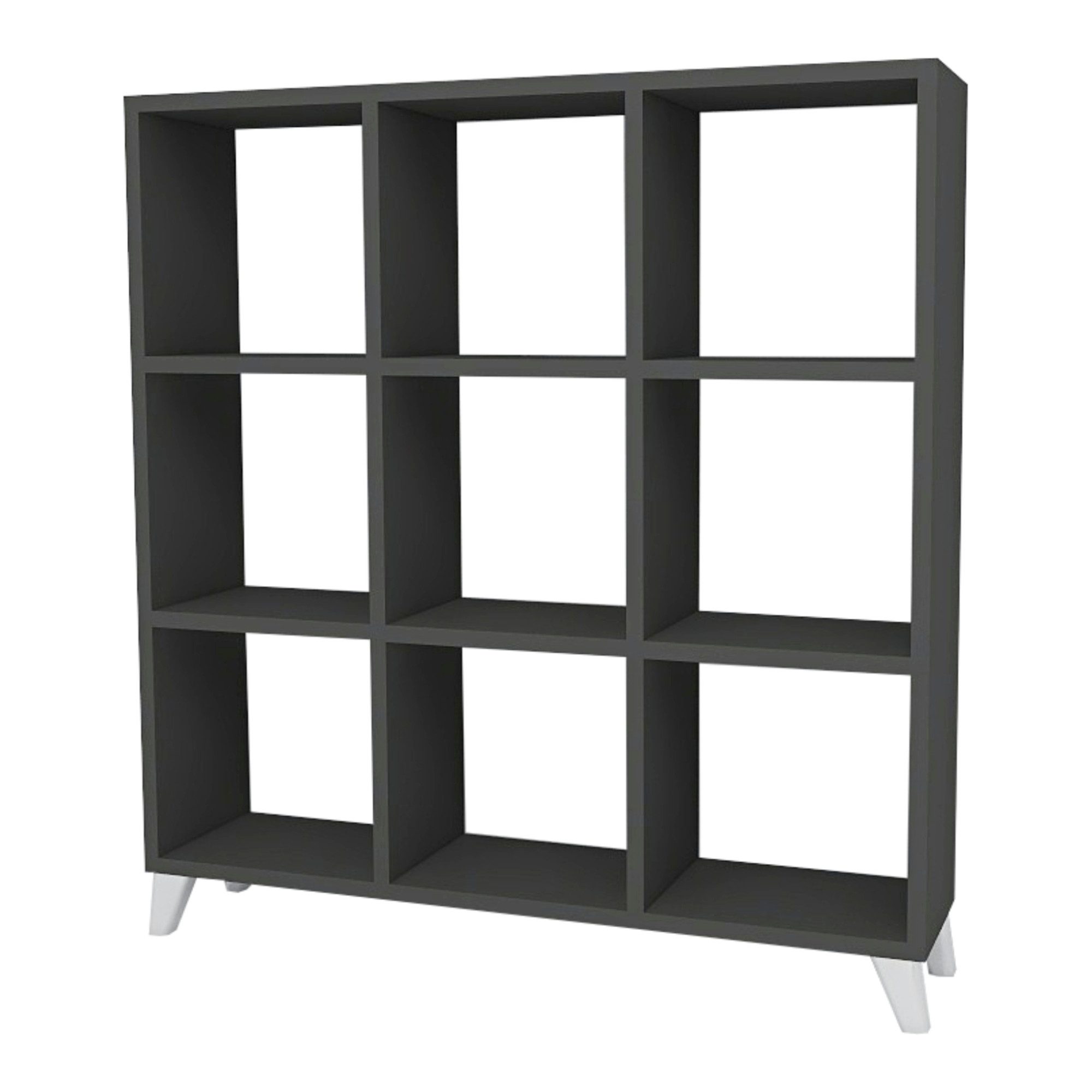 en.casa Standregal, Svedala Bücherregal 88x88x20cm, 9 günstig online kaufen