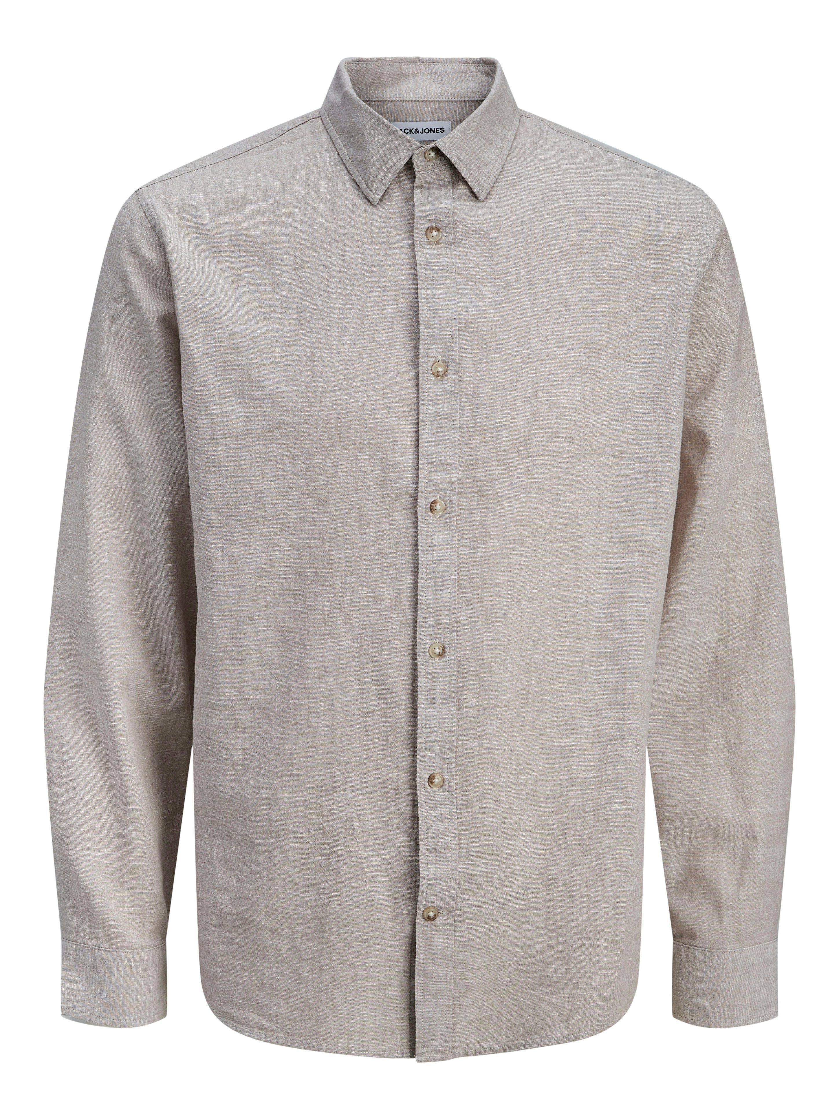 Jack & Jones Langarmhemd JJESUMMER LINEN BLEND SHIRT L/S SN Baumwollmischung, regular fit – Bild 5 von 5