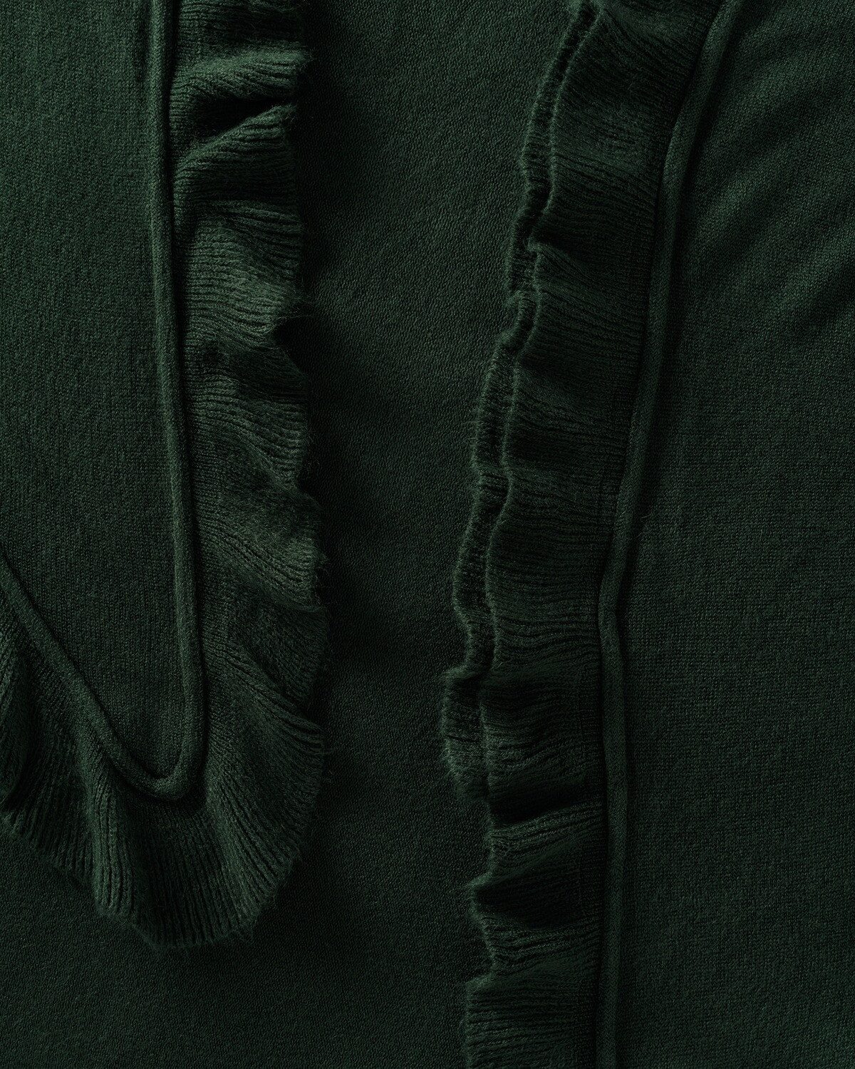 Luise Steiner Strickponcho Rüschen-Poncho