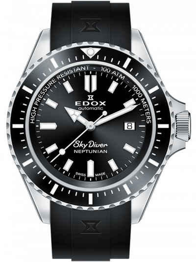 Edox Automatikuhr Edox 80120-3NCA-NIN Skydiver Neptunian Automatik 44mm 100ATM