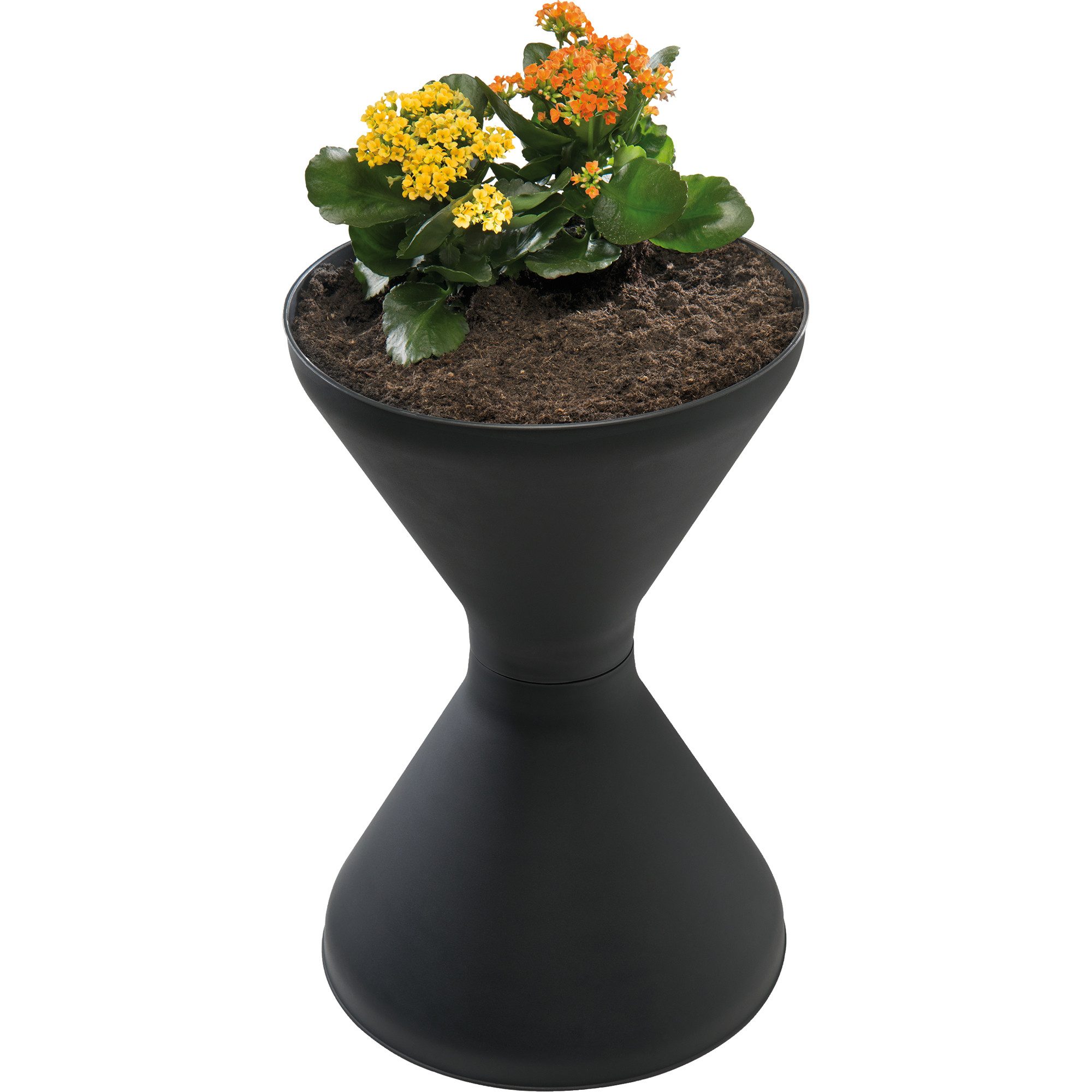 APS Aschenbecher Standascher DIABOLO 574 H 60cm Durchm. 40cm verzinkt +1,5kg Sand
