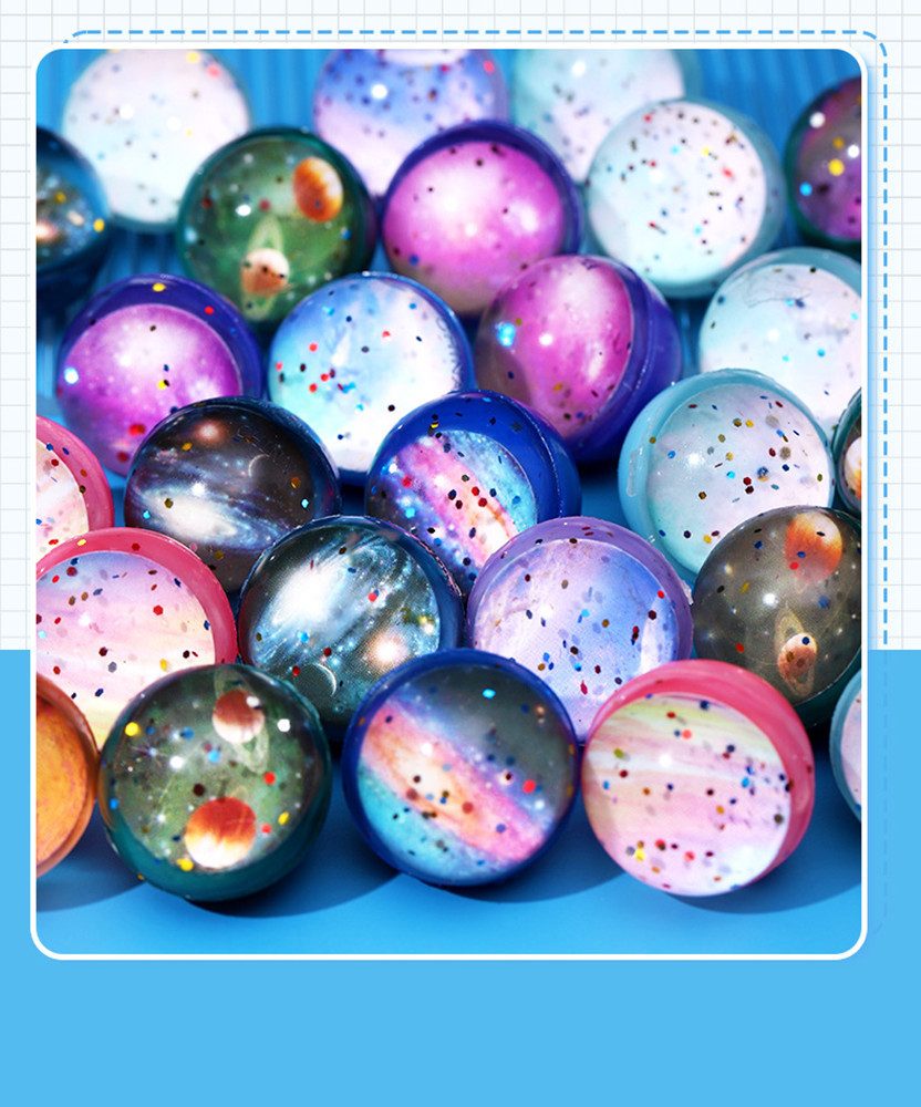 CLTYQ Flummi 30 Stück Flummies für Kinder, Flummi Planeten Spielzeug Geschenk (30-St), give aways mitgebsel Kindergeburtstag gastgeschenke Partygeschenke