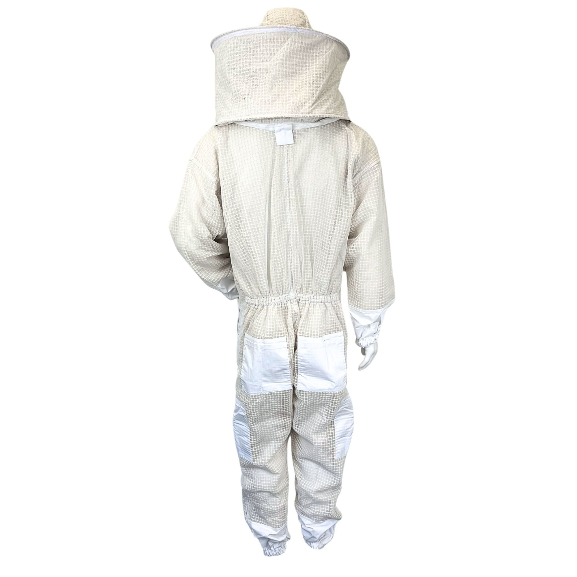 BIENEN SCHMIDT Arbeitsoverall Imkerschutzanzug FULL-AIR mit integriertem Schleier & Reißverschluss weiß Imkersuit Schutzkleidung Arbeitsoverall Schutz-Overall