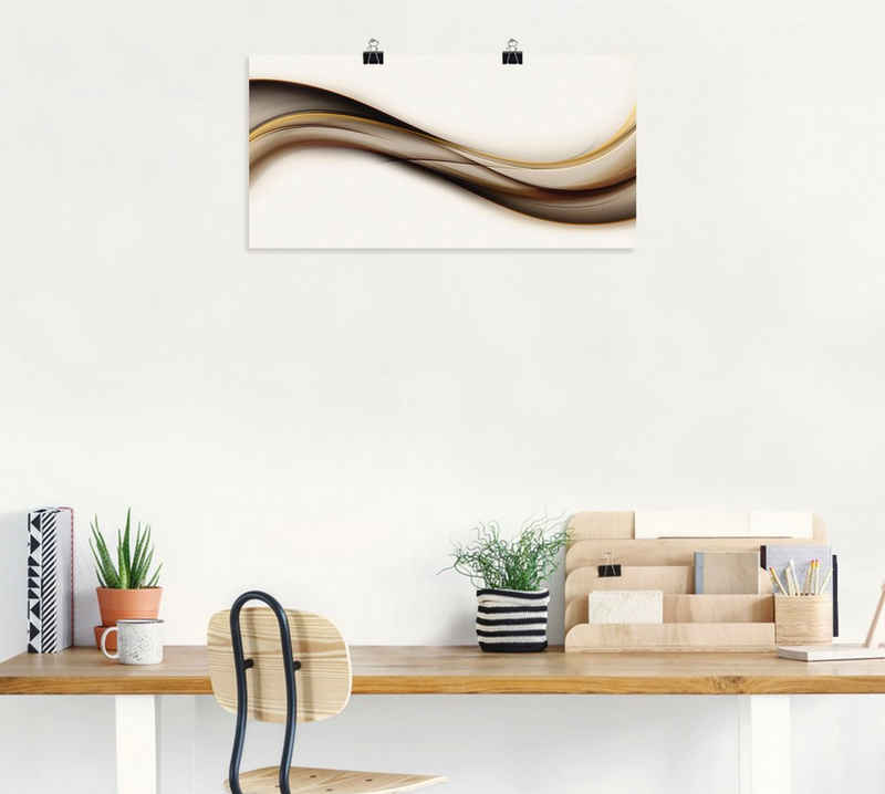 Artland Poster Welle, Muster (1 St), als Alubild, Leinwandbild, Wandaufkleber oder Poster in versch. Größen