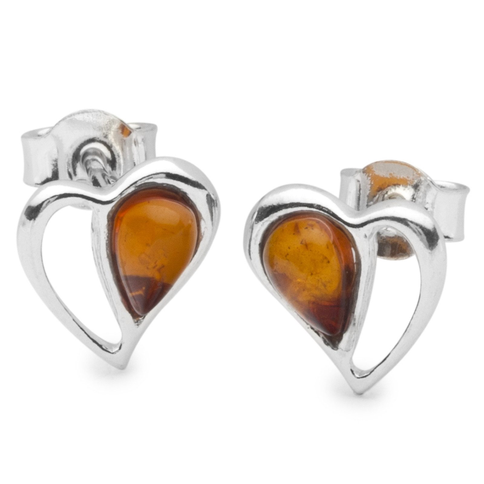 OSTSEE-SCHMUCK Paar Ohrstecker Ostsee-Schmuck Ohrstecker Herz Ohrstecker He günstig online kaufen