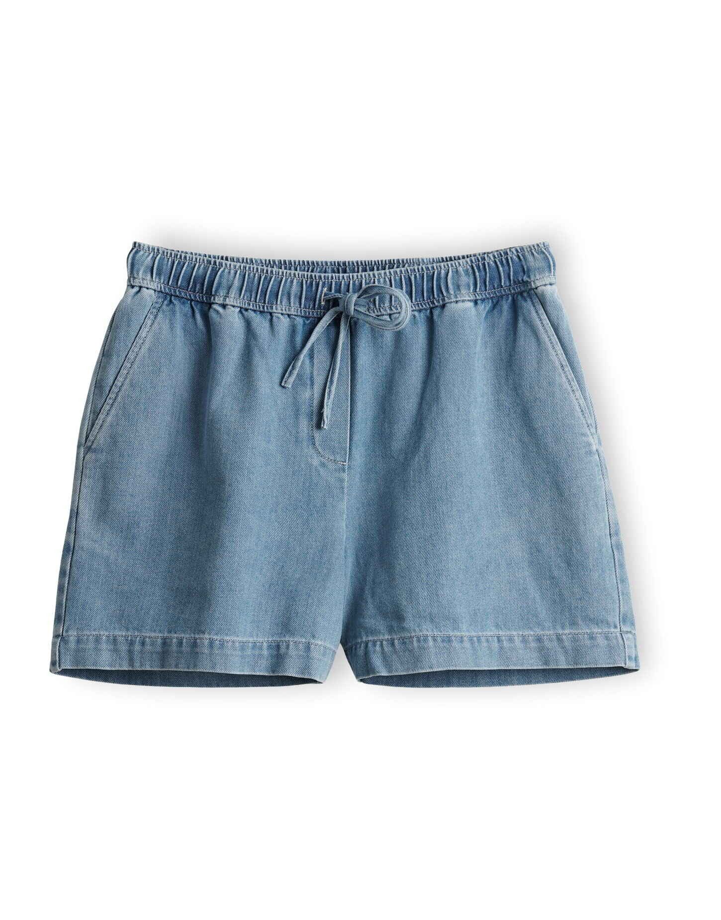 OPUS Shorts Musia shorts aus Denim mit authentischer Waschung Used Effekte setzen lässige Denim Akzente