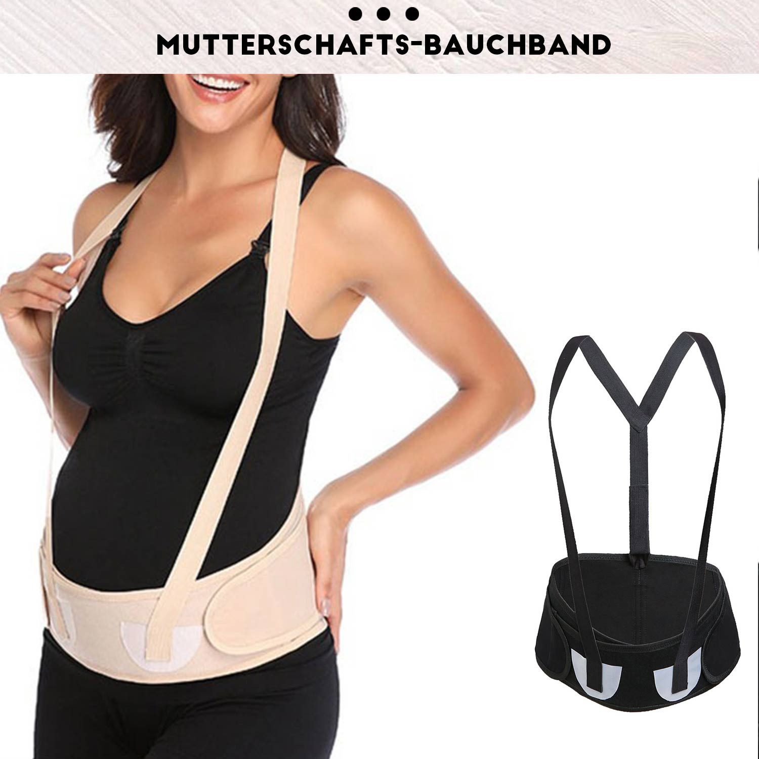 Refttenw Schwangerschaftsgürtel Verstellbarer Schwangerschafts-Bauchstützgü günstig online kaufen