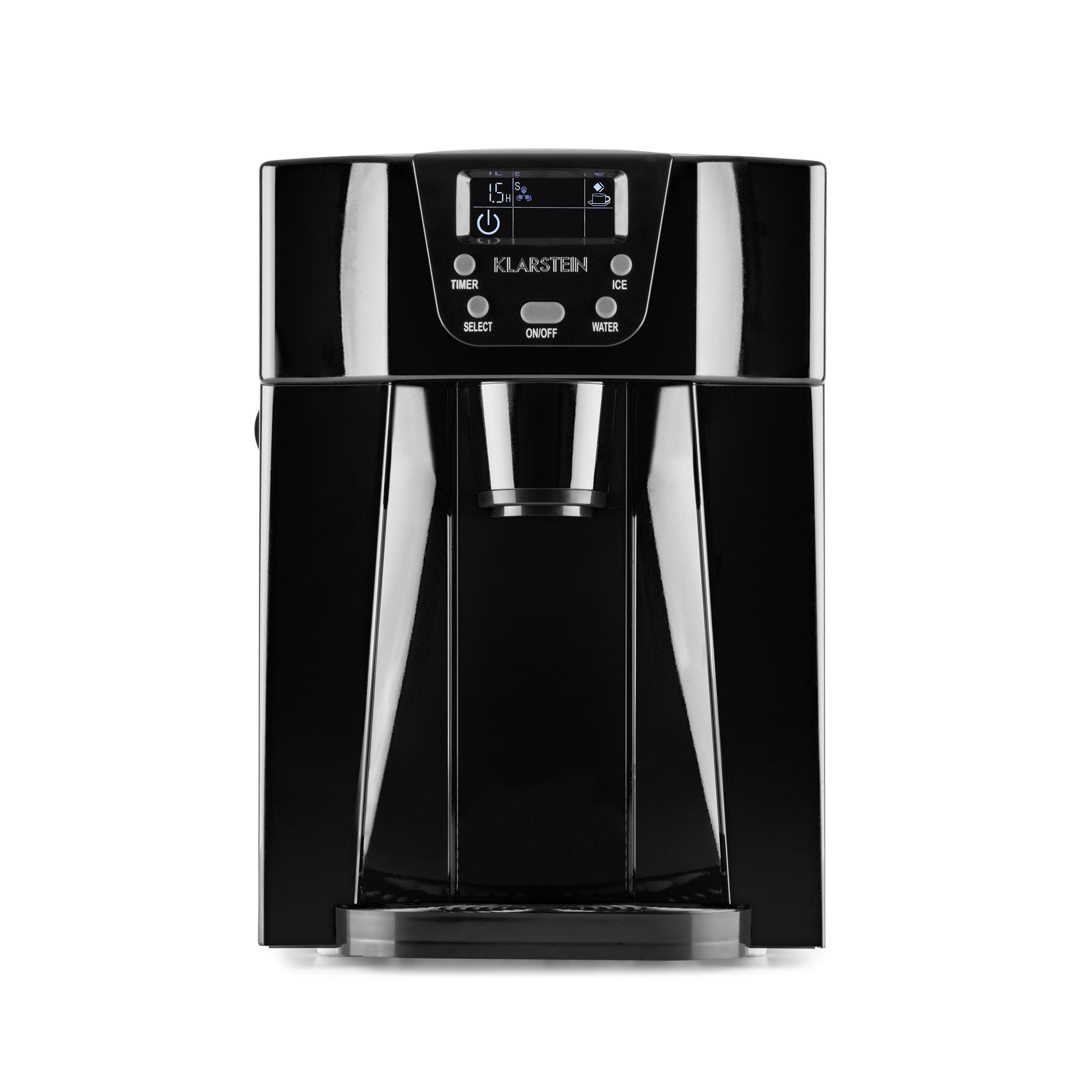 Klarstein Eiswürfelmaschine Ice Volcano 2G Eismaschine 12 kg/24h 2 L Tank LED 6-12 Minuten, Eiswürfelmaschine Eiswürfelbereiter Ice Cube Maker Eiswürfel Automat
