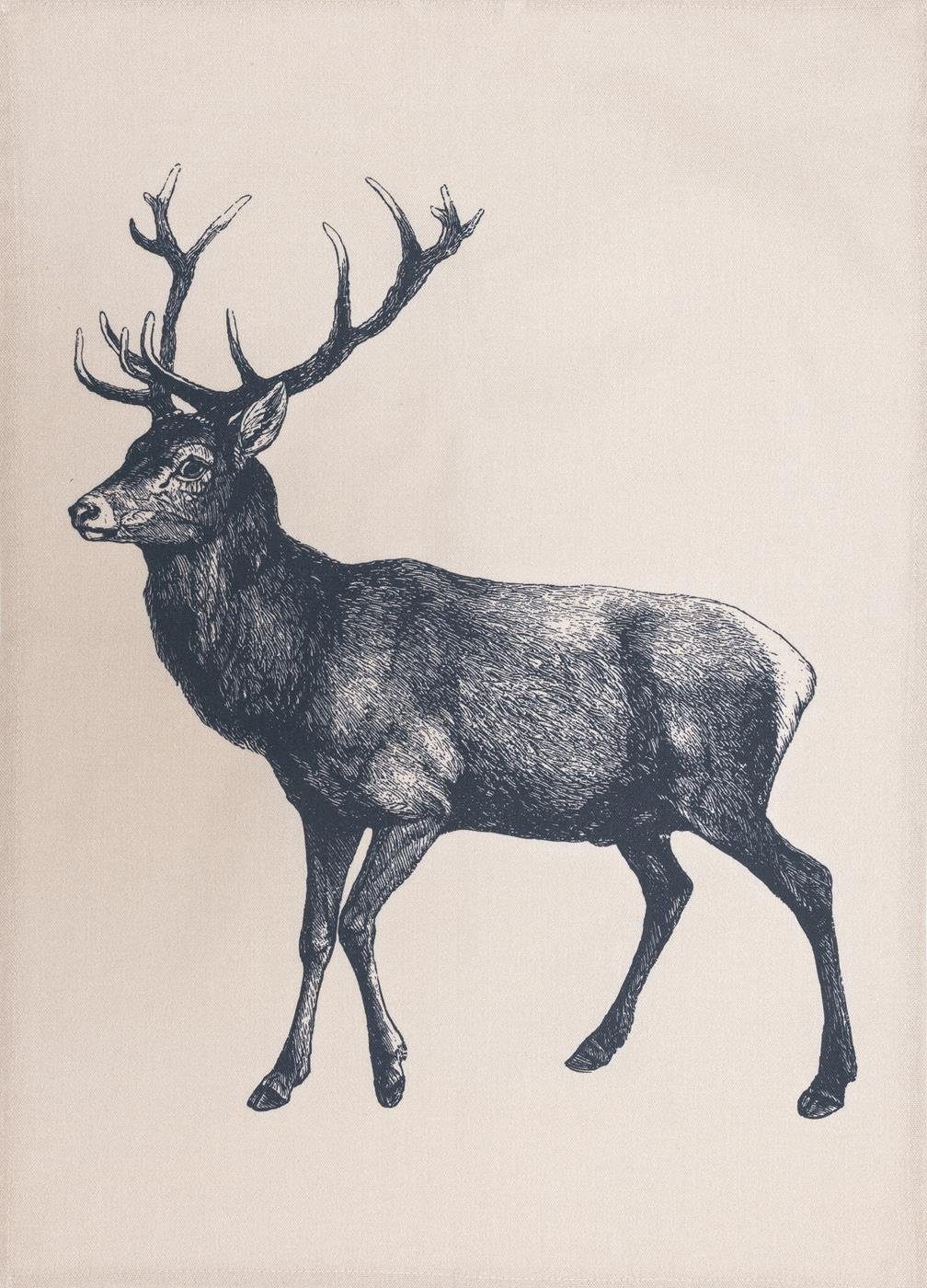 Magma Heimtex Geschirrtuch Geschirrtuch Hirsch Digitaldruck 50x70cm Landhau günstig online kaufen