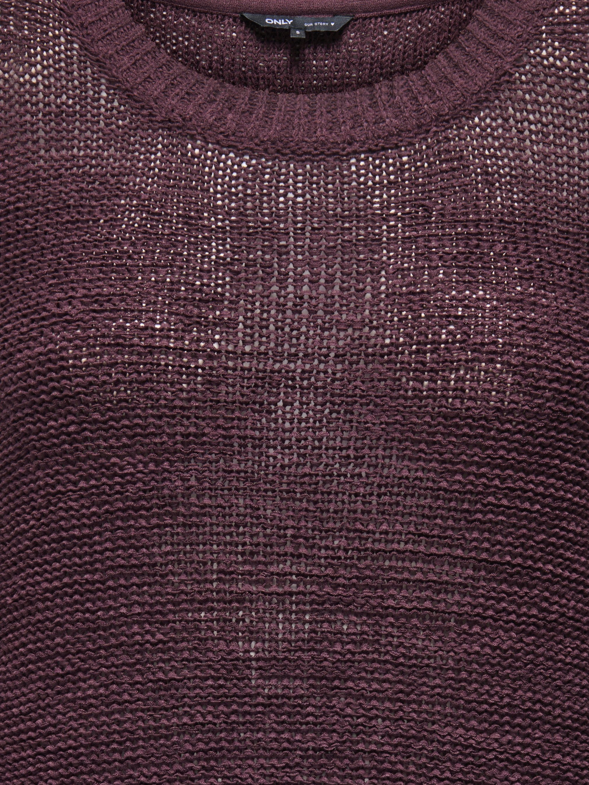 ONLY Strickpullover ONLGEENA XO L/S PULLOVER KNT NOOS Materialmix, regular fit