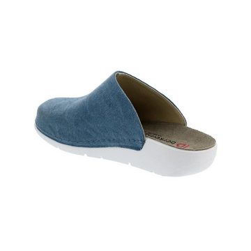 BERKEMANN Lilan Rcycl - Clog, Tex Recycled, Washed Jeans, Weite H, Wechselfußbe Clog