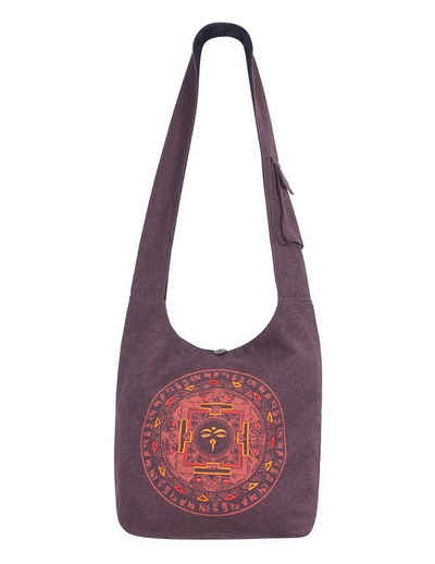 Vishes Shopper Vishes Damen Umhängetasche Stoff Beuteltasche Schulter Taschen Yogi, Hippie, Ethno, Festival Tasche