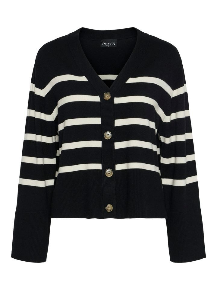 Strickjacke - Cardigan - gestreift - PCSIA LS CARDIGAN