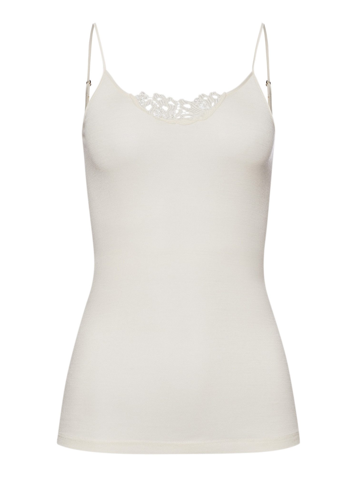 Hanro Spaghettitop Woolen Silk schmale träger Spaghetti-top