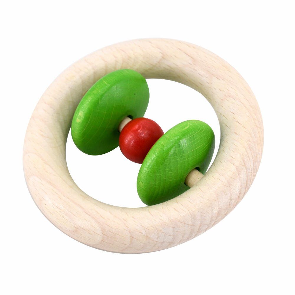 Voggenreiter Stabrassel Music For Kids Premium Klapper-Ring Roti, Rot / Gr