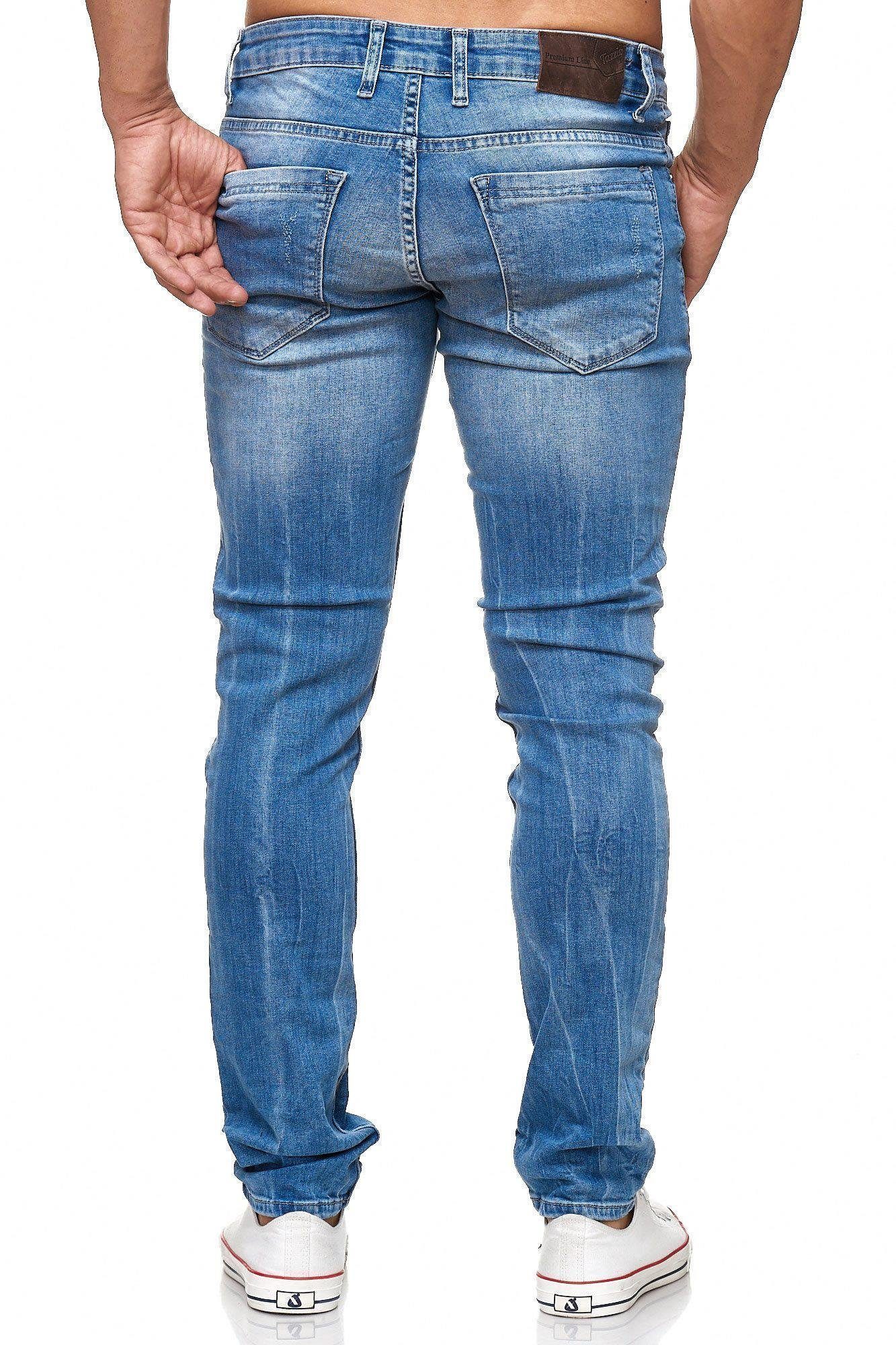 im blau Tazzio Straight-Jeans 17505 Destroyed-Look