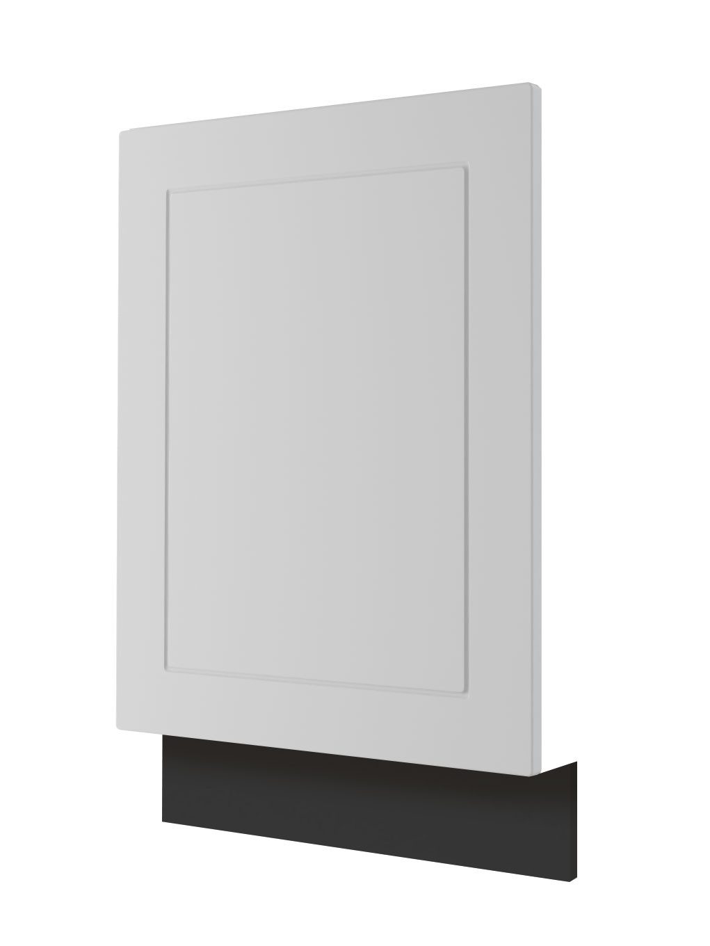 Feldmann-Wohnen Sockelblende Kvantum (inklusive Sockelleiste, 1 St., Fronten mit dekorativen Fräsungen und leicht abgerundeten Ecken), 45x1,8x57cm schwarz - weiß (Q-ZM45/57)